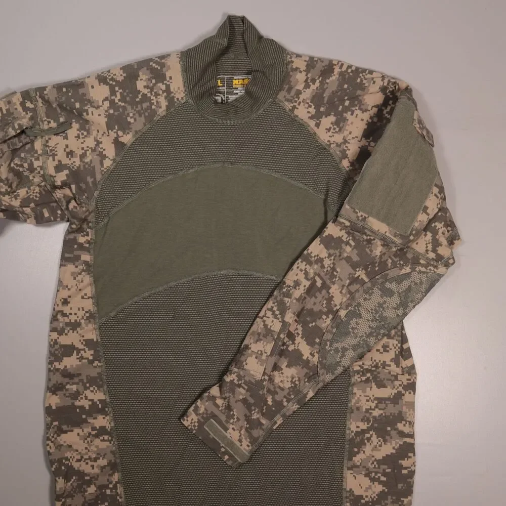 Massif Army Combat Shirt ACU Camouflage Digital Camo Made in USA Size XL